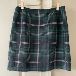 LOFT tartan plaid skirt size 6